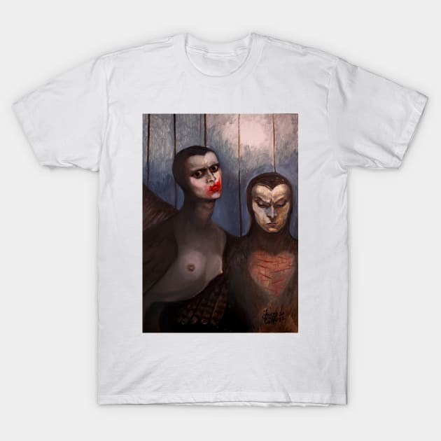 Birds in a cage T-Shirt by Fosco-Culto